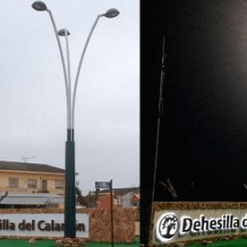 Montajes Eléctricos Raúl López ciudad con lámparas